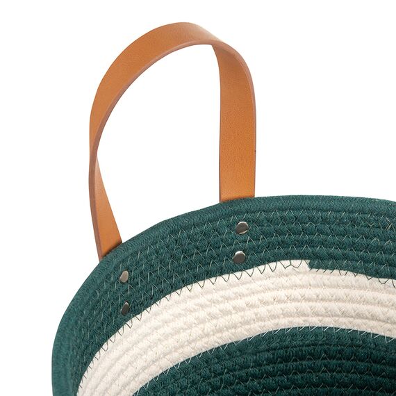 Корзина для хранения Helly 28х14 см, бежевая/зеленая, Bergenson Bjorn, изображение 5