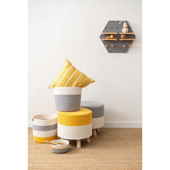 Корзина для хранения Ciary, 30х30 см, бежевая/серая, Bergenson Bjorn, изображение 2