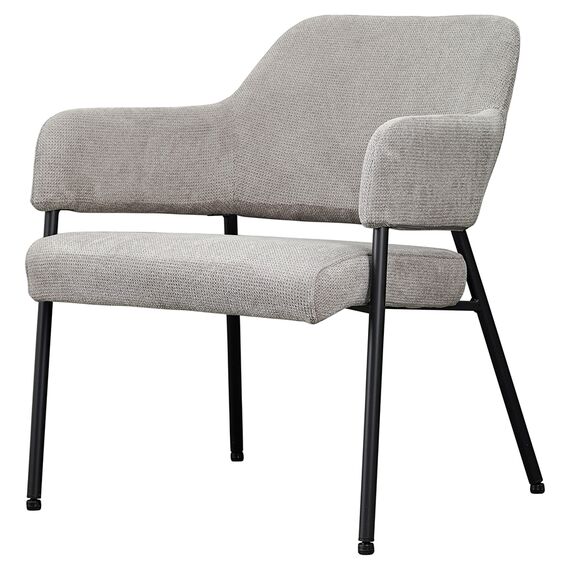 Кресло Wendy, фактурный шенилл, серое, Bergenson Bjorn