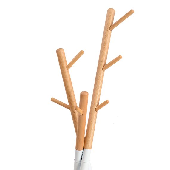 Вешалка напольная Amundsen, 172 см, белая/натуральное дерево, Bergenson Bjorn, изображение 5