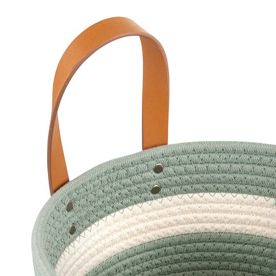 Корзина для хранения Helly 26х13 см, бежевая/зеленая, Bergenson Bjorn, изображение 7