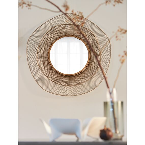 Зеркало настенное Vinger, 79 см, бежевое/золотое, Bergenson Bjorn, изображение 2