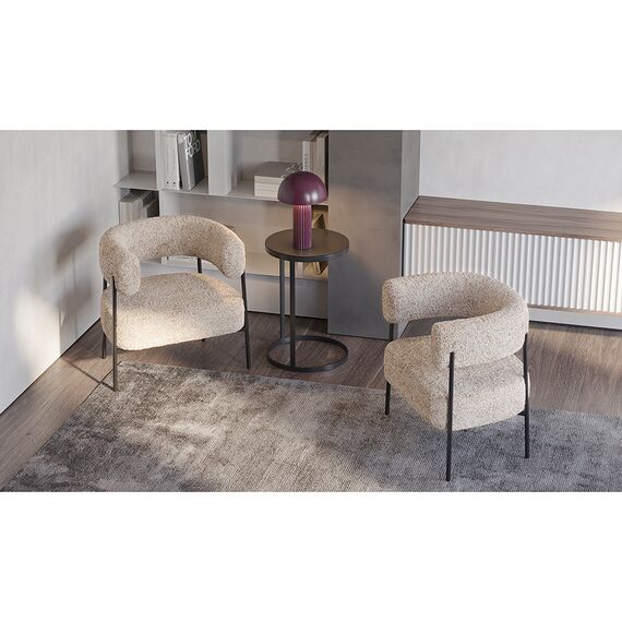 Кресло HugMe, букле, миндальное молоко, Bergenson Bjorn, изображение 14