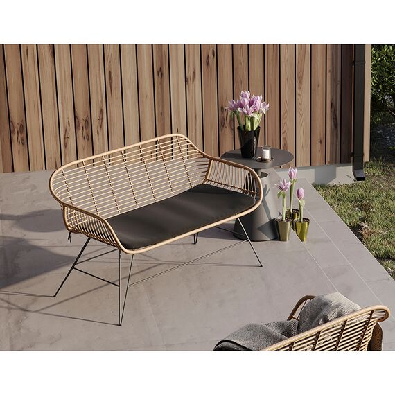 Кушетка Vetle Bent, 125х68х81 см, ротанг, Bergenson Bjorn, изображение 3