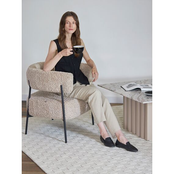 Кресло HugMe, букле, миндальное молоко, Bergenson Bjorn, изображение 17