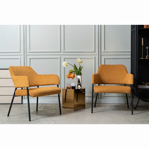 Кресло Wendy, фактурный шенилл, охра, Bergenson Bjorn, изображение 15