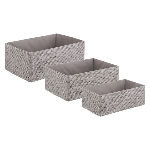 Корзина для хранения Lian, 26х16х10 см, светло-серая, Bergenson Bjorn, изображение 5