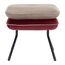 Пуф Pea, велюр, бежевый/бордовый, Bergenson Bjorn, изображение 12