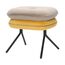 Пуф Pea, велюр, бежевый/желтый, Bergenson Bjorn