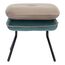 Пуф Pea, велюр, бежевый/сине-зеленый, Bergenson Bjorn, изображение 6