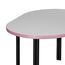 Столик кофейный Ror, 75х50 см, черный/серый/розовый, LATITUDE, изображение 3