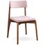 Стул Aska, рогожка, орех/розовый, LATITUDE