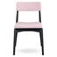 Стул Aska, рогожка, черный/розовый, LATITUDE, изображение 2
