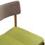 Стул Aska, рогожка, орех/темно-коричневый/зеленый, LATITUDE, изображение 6