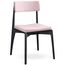 Стул Aska, рогожка, черный/розовый, LATITUDE