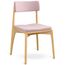 Стул Aska, рогожка, ясень/розовый, LATITUDE