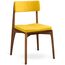 Стул Aska, рогожка, орех/горчичный, LATITUDE