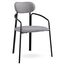 Стул Ror, Round, рогожка, черный/серый, LATITUDE