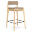 Стул барный Aska, рогожка, ясень/экрю, LATITUDE