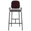Стул барный Ror, 2 Frame, велюр, черный/пурпурный/серый, LATITUDE, изображение 2