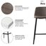 Стул барный Hugh, экокожа, серо-коричневый, Bergenson Bjorn, изображение 17