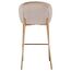 Стул барный Coral, велюр, серо-бежевый, Bergenson Bjorn, изображение 12