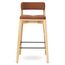 Стул барный Aska, рогожка, ясень/терракота, LATITUDE, изображение 2