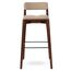 Стул барный Aska, рогожка, орех/экрю, LATITUDE, изображение 2
