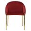 Стул Raspy, велюр, бордовый, Bergenson Bjorn, изображение 3