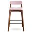 Стул полубарный Aska, рогожка, орех/розовый, LATITUDE, изображение 2