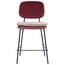 Стул полубарный с контрастным кантом Pea, велюр, бордовый/бежевый, Bergenson Bjorn, изображение 7