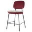 Стул полубарный Pea, велюр, бордовый/бежевый, Bergenson Bjorn
