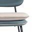 Стул полубарный с контрастным кантом Pea, велюр, сине-зеленый/бежевый, Bergenson Bjorn, изображение 9