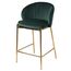 Стул полубарный Coral, велюр, темно-зеленый, Bergenson Bjorn