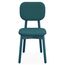 Стул с обивкой Saga, рогожка, сине-зеленый, LATITUDE, изображение 2