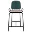 Стул полубарный Ror, 2 Frame, велюр, черный/зеленый/розовый, LATITUDE, изображение 2