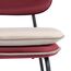 Стул полубарный с контрастным кантом Pea, велюр, бордовый/бежевый, Bergenson Bjorn, изображение 11