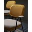 Стул с подлокотниками и контрастным кантом Pea, велюр, желтый/бежевый, Bergenson Bjorn, изображение 4