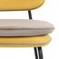 Стул полубарный с контрастным кантом Pea, велюр, желтый/бежевый, Bergenson Bjorn, изображение 14