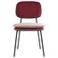 Стул с контрастным кантом Pea, велюр, бордовый/бежевый, Bergenson Bjorn, изображение 11