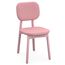 Стул с обивкой Saga, рогожка, розовый, LATITUDE