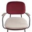 Стул с подлокотниками и контрастным кантом Pea, велюр, бордовый/бежевый, Bergenson Bjorn, изображение 12