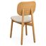 Стул с обивкой Saga, рогожка, бежевый, LATITUDE, изображение 3